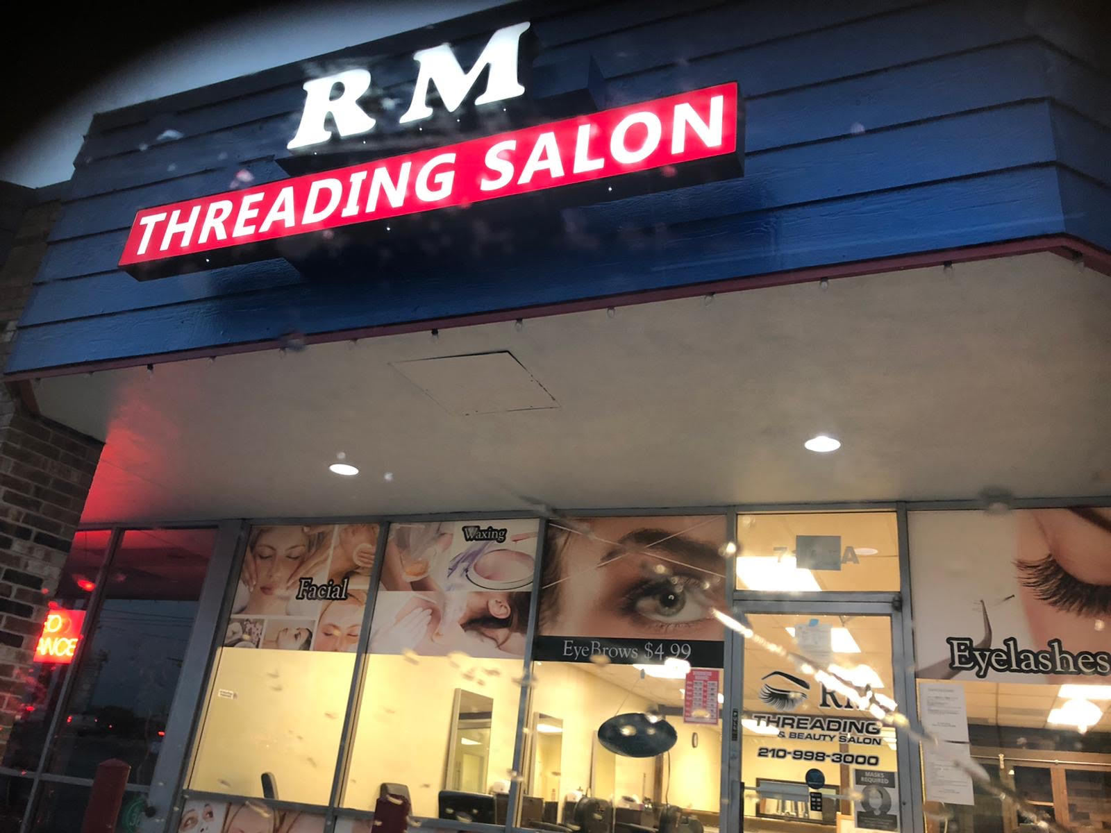 RM Threading and Beauty Salon, LLC 7105A Blanco Rd, Castle Hills Texas 78216
