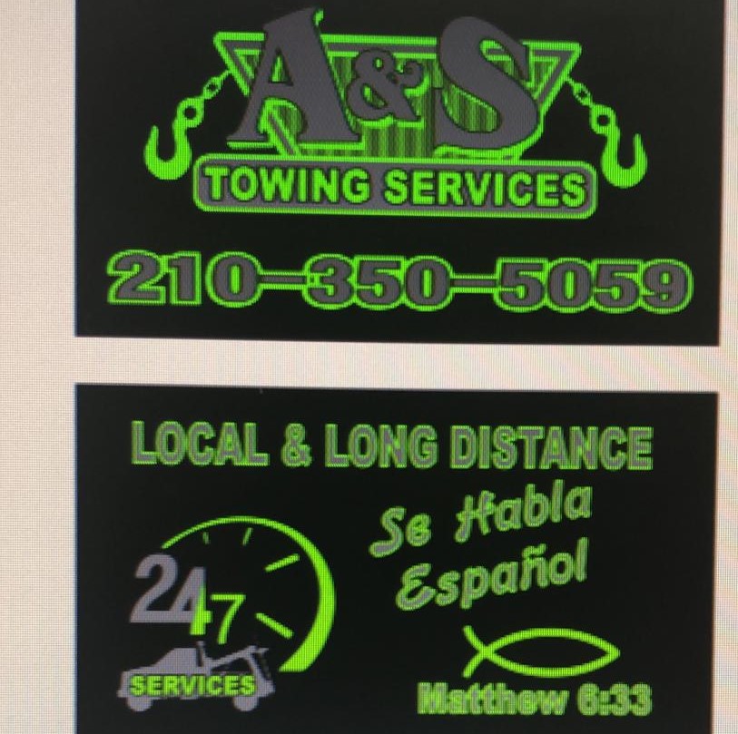 A & S Towing Services SERVICIO DE GRUA/LOCAL AND LONG DISTANCE/60 inside 410