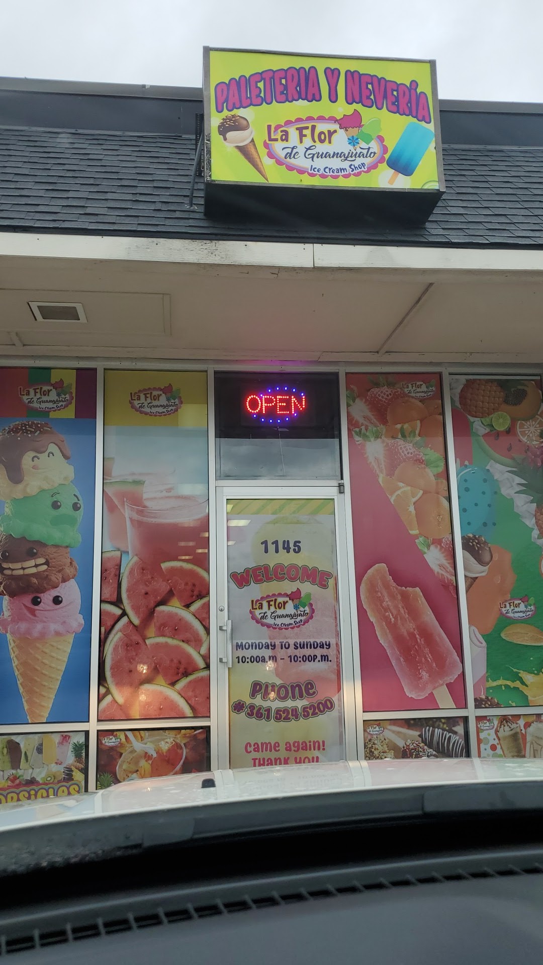La FLOR de Guanajuato Menu