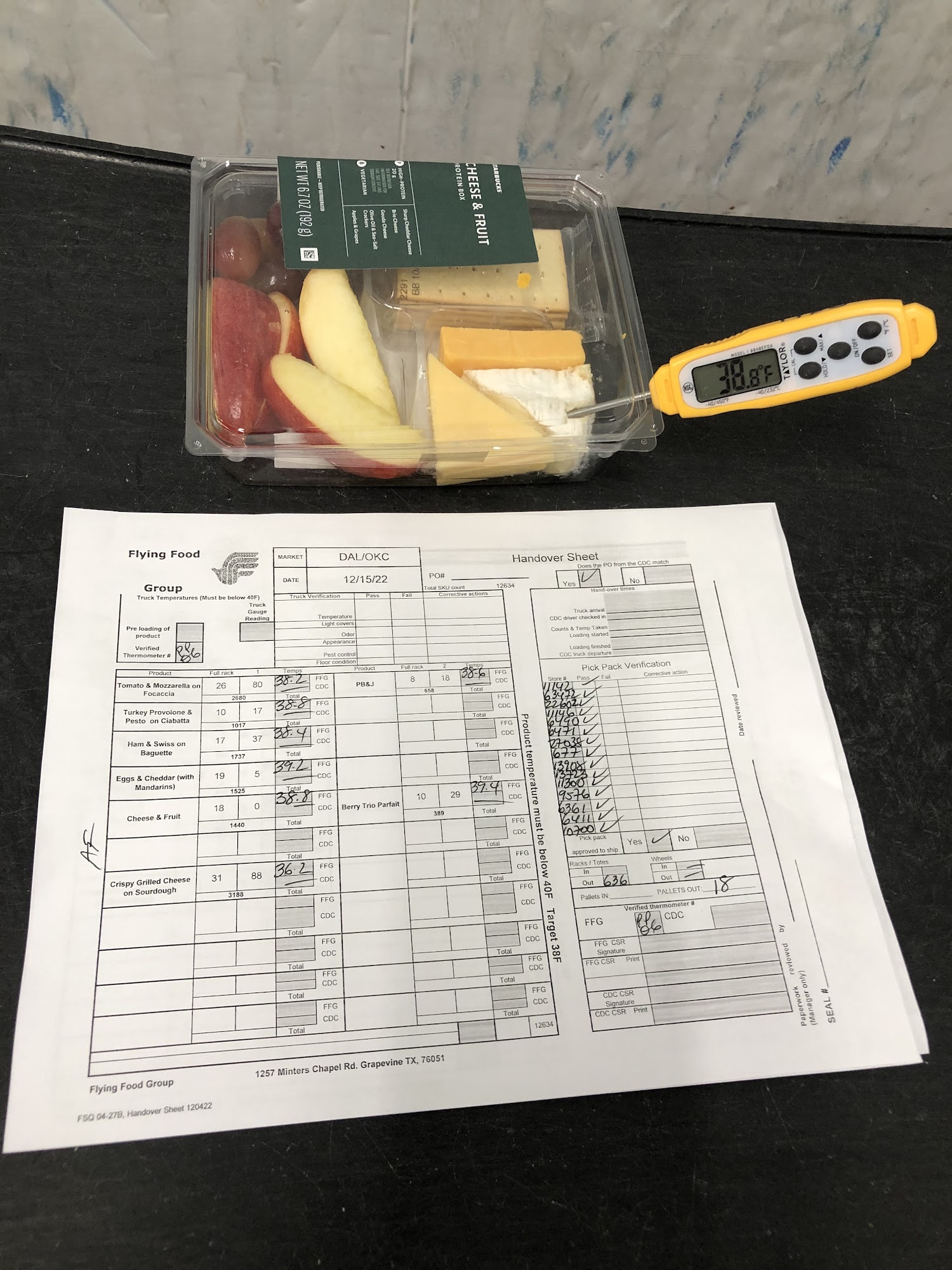 Flying Food Group Menu