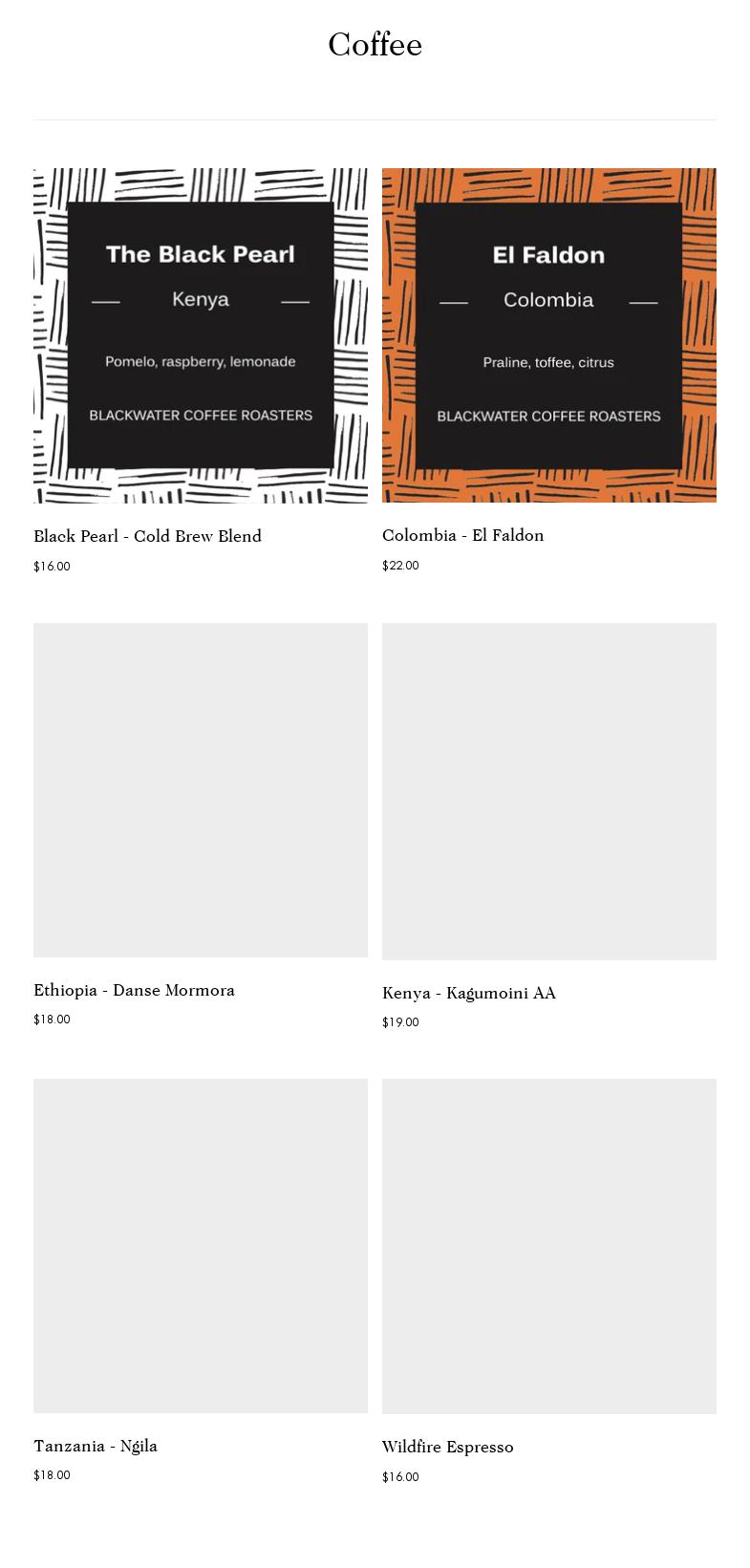 Brewed Awakening Menu
