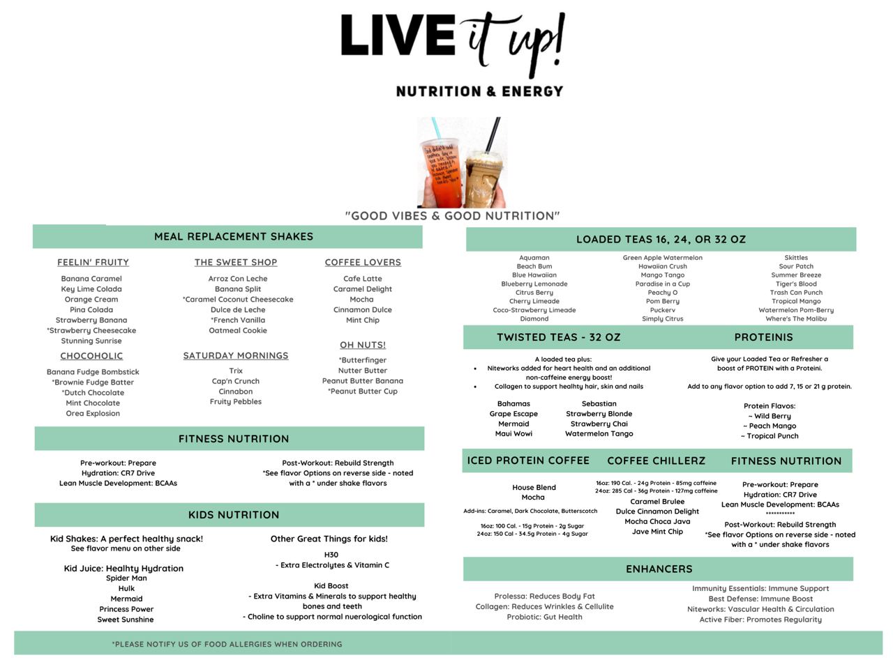 Live It Up - Nutrition & Energy
