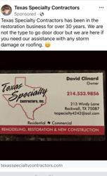 Texas Specialty Contractors, Inc.