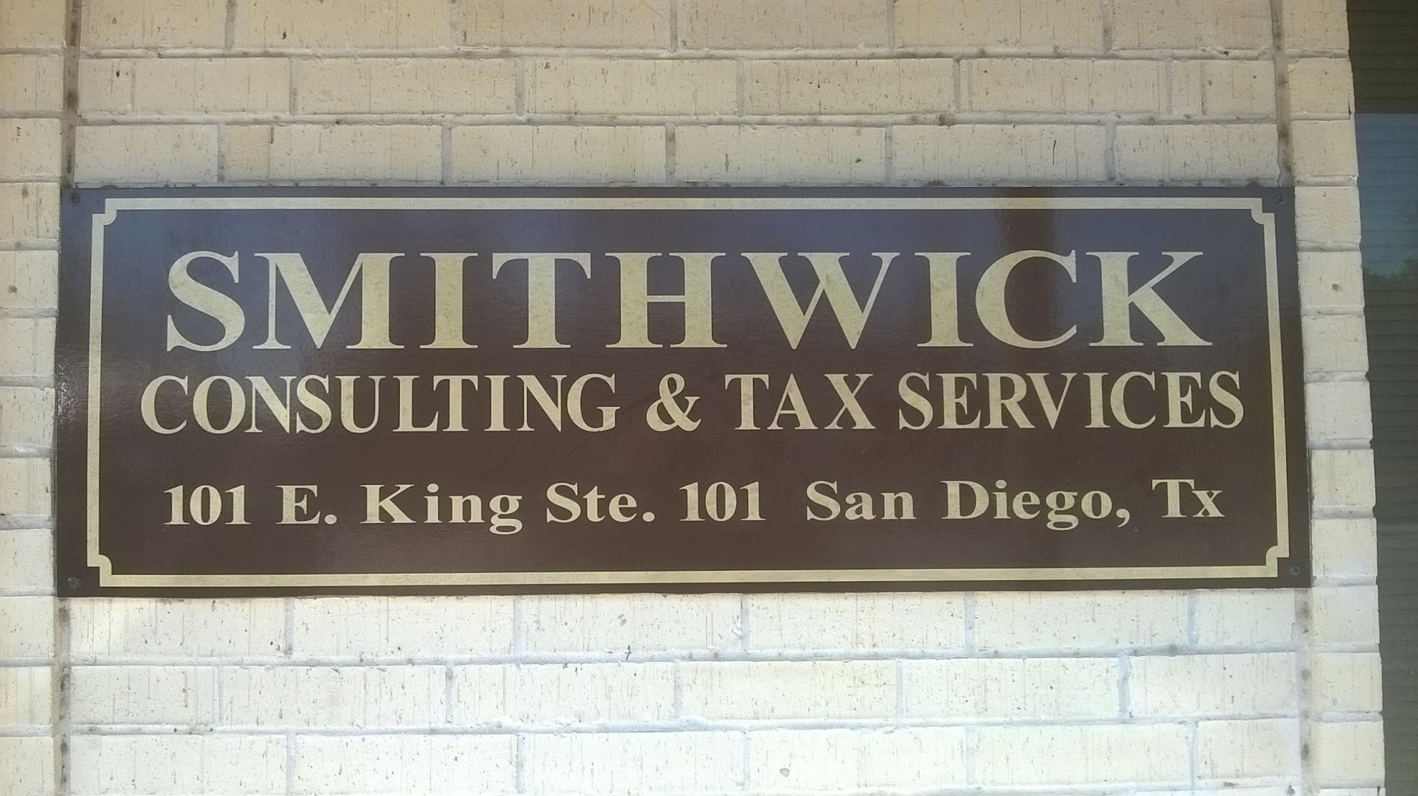 Smithwick Consulting and Tax Services 101 E King Ave, San Diego Texas 78384
