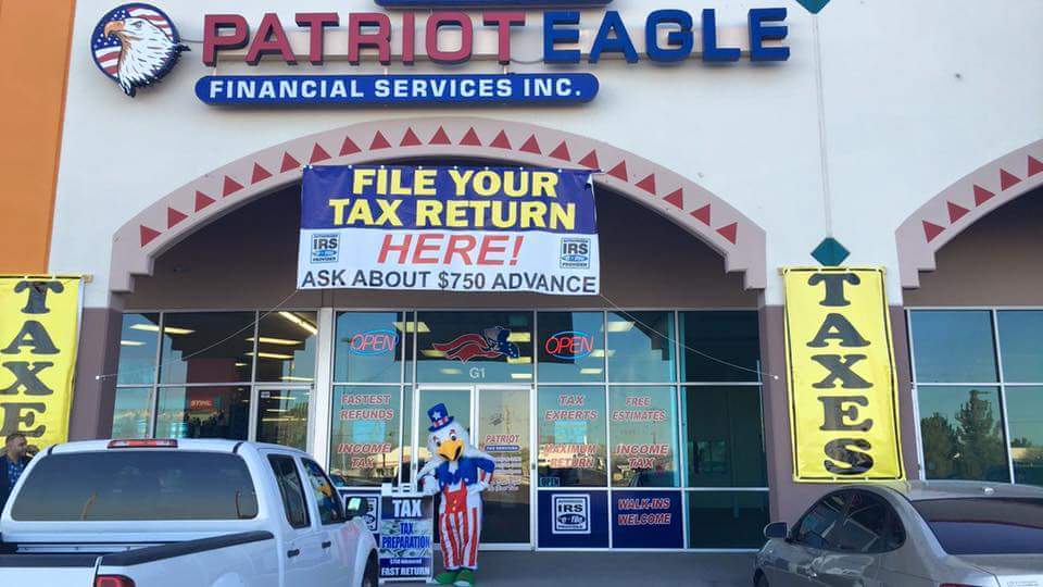 Patriot Eagle Financial Services Inc. 10600 N Loop Dr ste g-1, Socorro Texas 79927