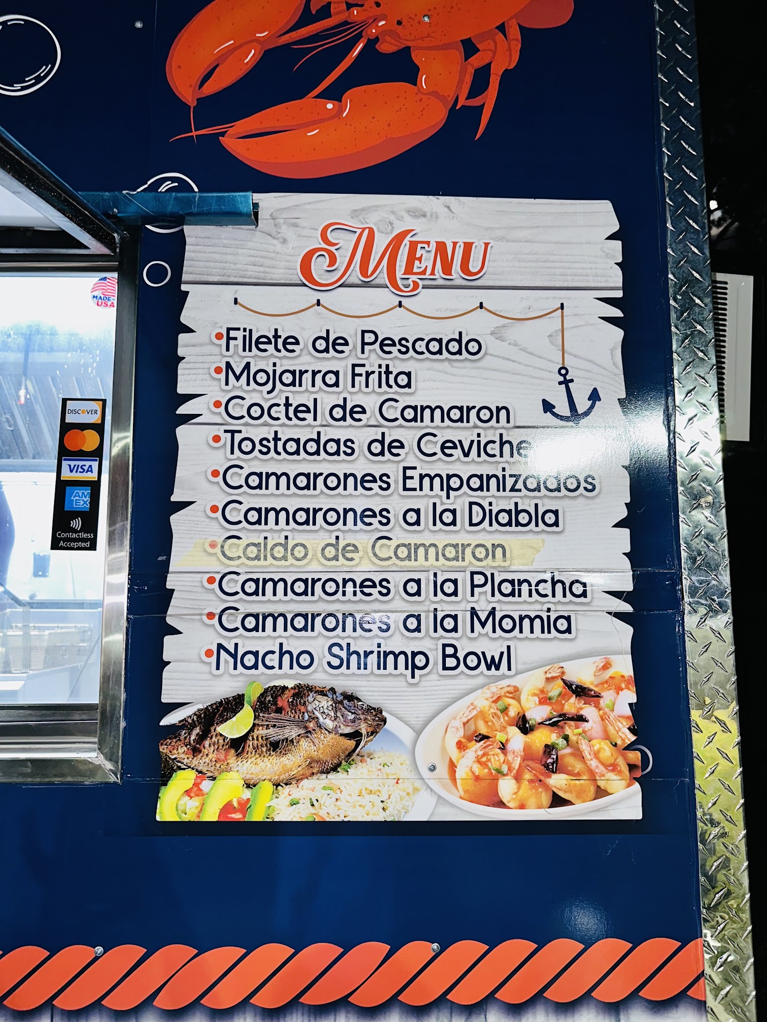 Antojitos Del Mar Menu