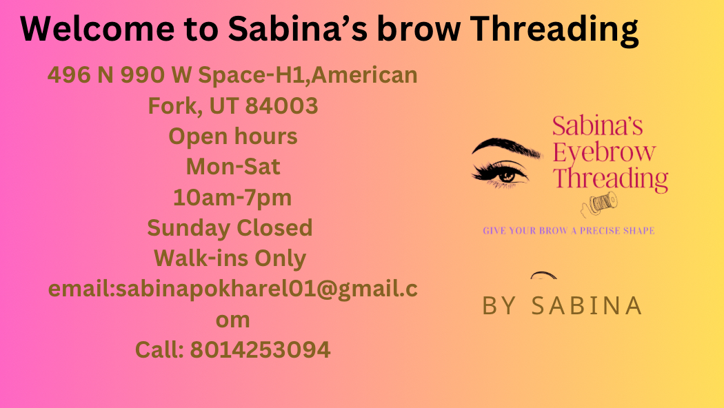 Sabina's Eyebrow Threading
