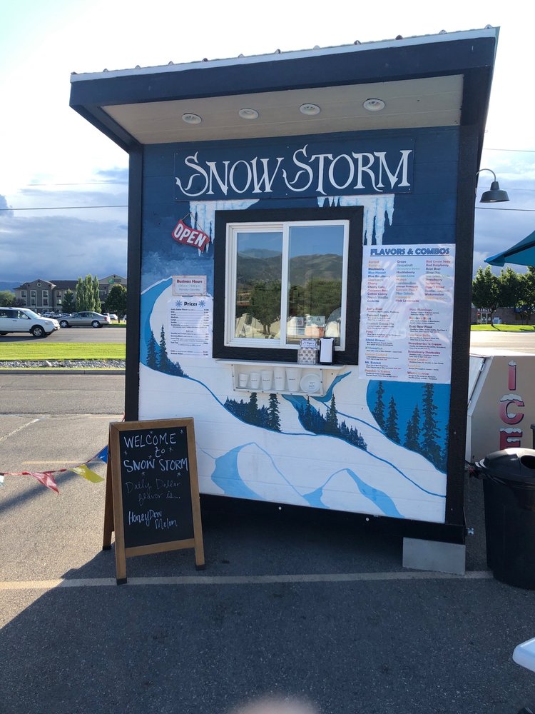 Snow Storm Cache Valley Shaved Ice