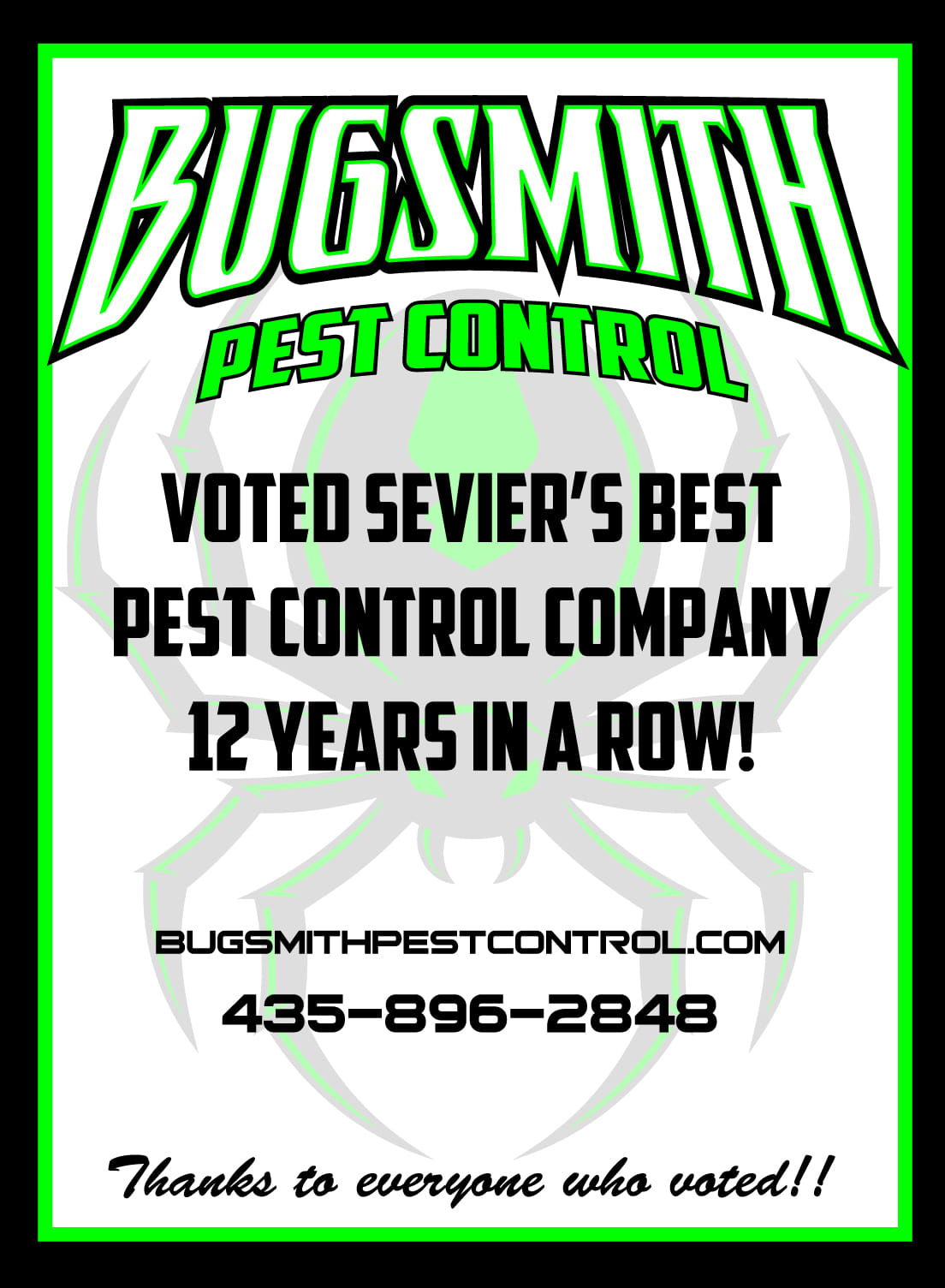 The Bugsmith Inc. Pest Control 268 W 400 N, Richfield Utah 84701