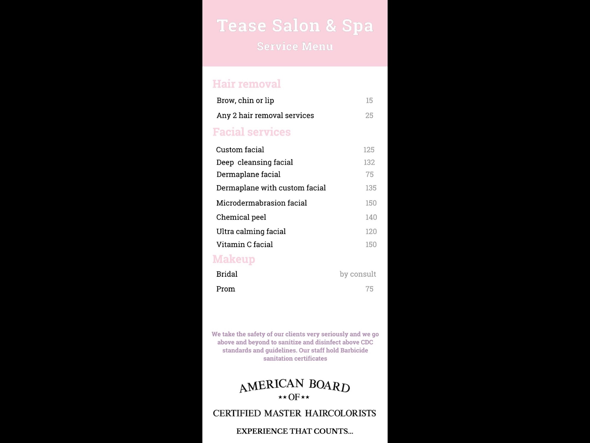 Tease Salon and Spa at Overture