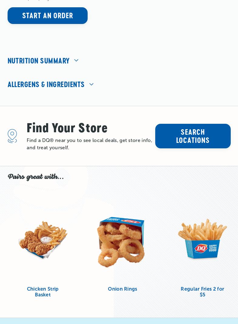 Dairy Queen Grill & Chill Menu