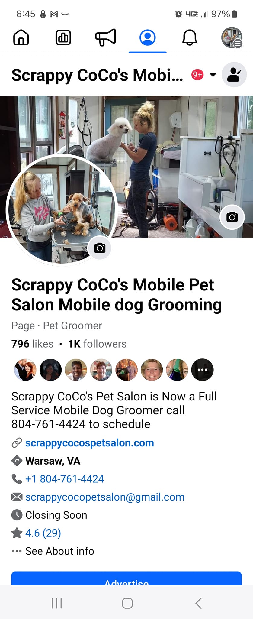 Scrappy Coco's Pet Salon 1733 Rich Neck Rd, Warsaw Virginia 22572