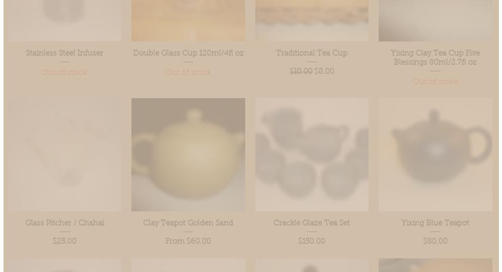 Real Tea Cup Menu