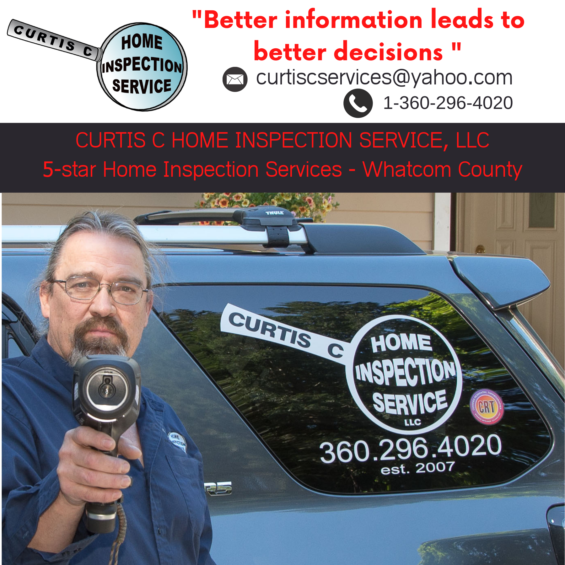 Curtis C Home Inspection Serv. LLC 4192 West Road, Blaine Washington 98230