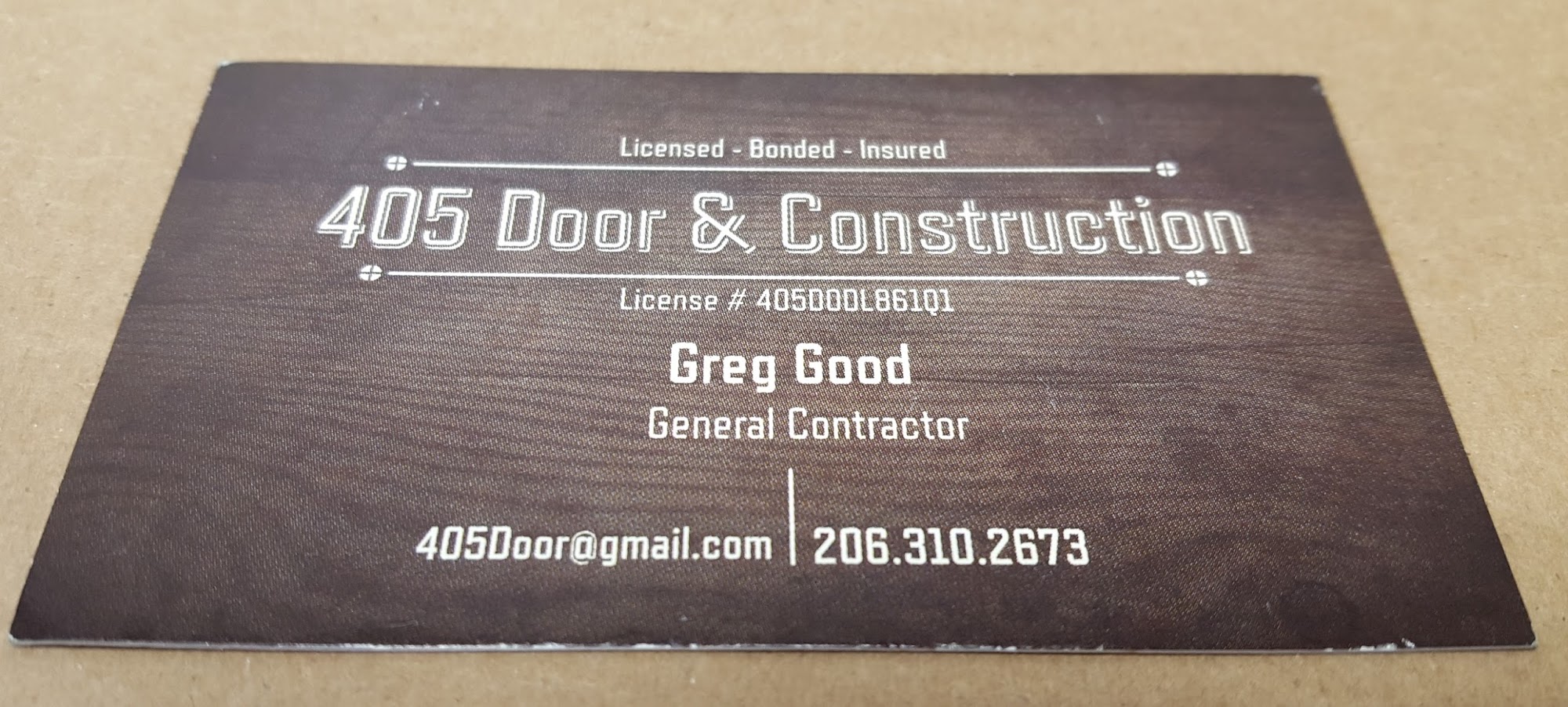 405 Door & Construction