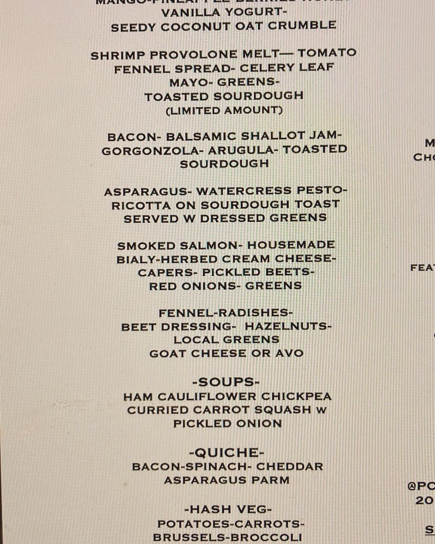 Sweets & Savories-Cakes Menu