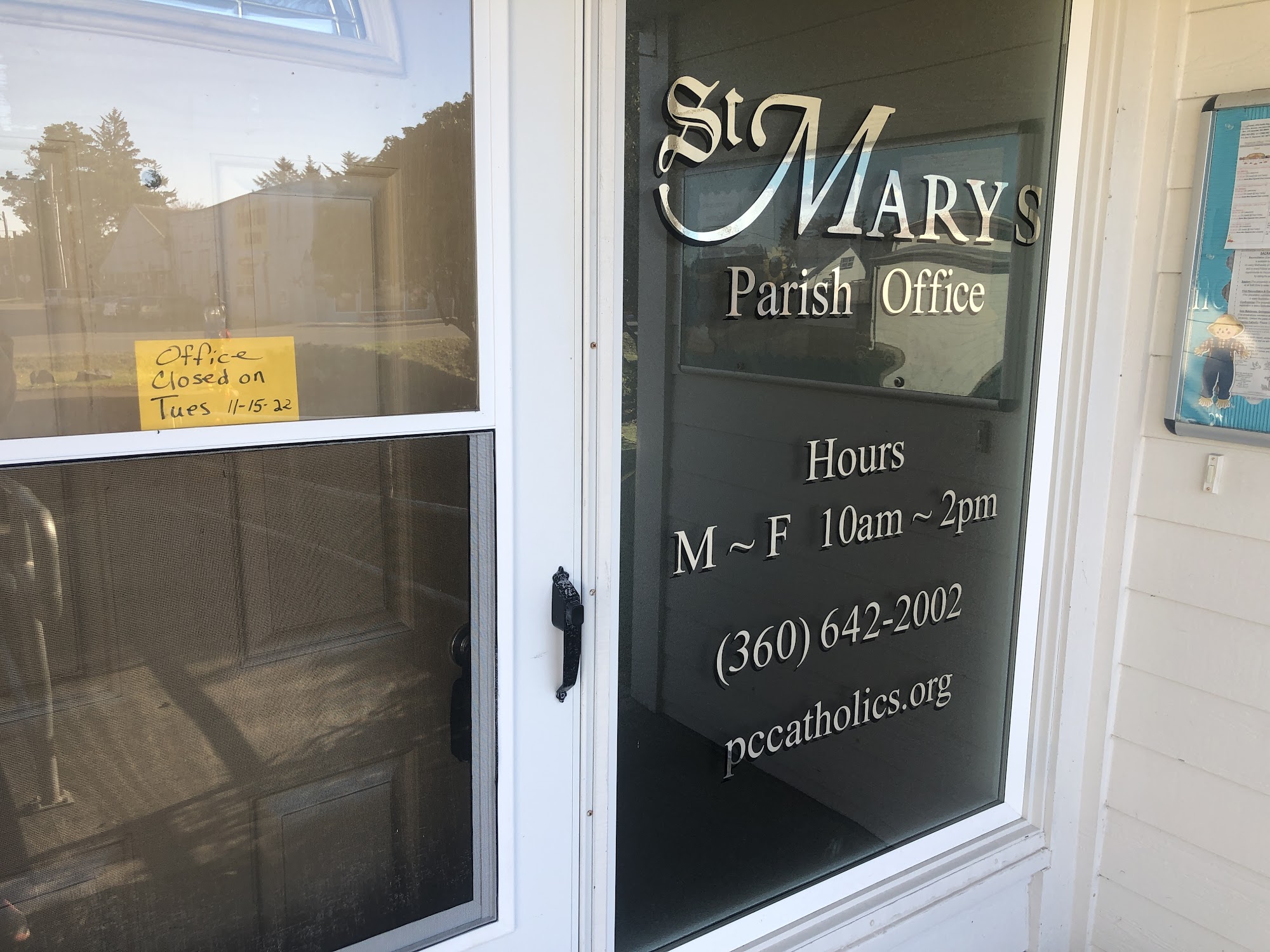 Pacific County Catholic Parishes: St Marys
