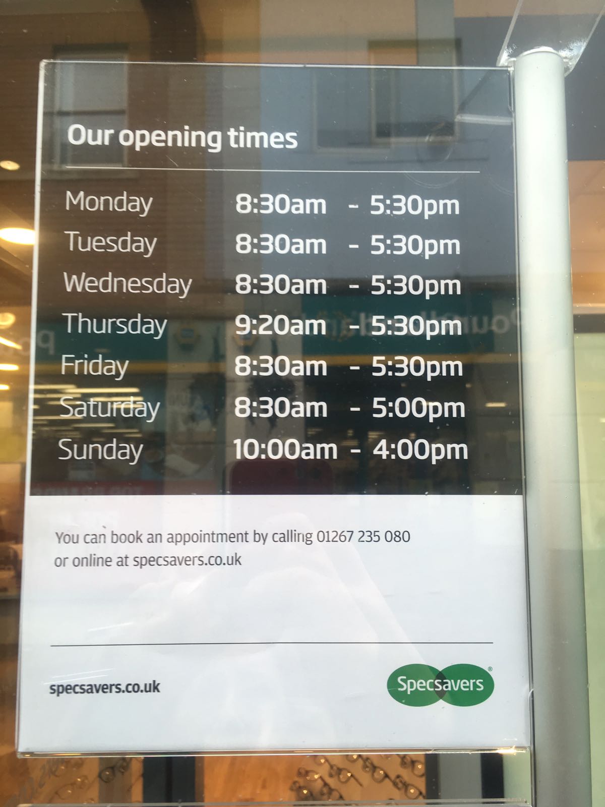 Specsavers Opticians and Audiologists - Carmarthen