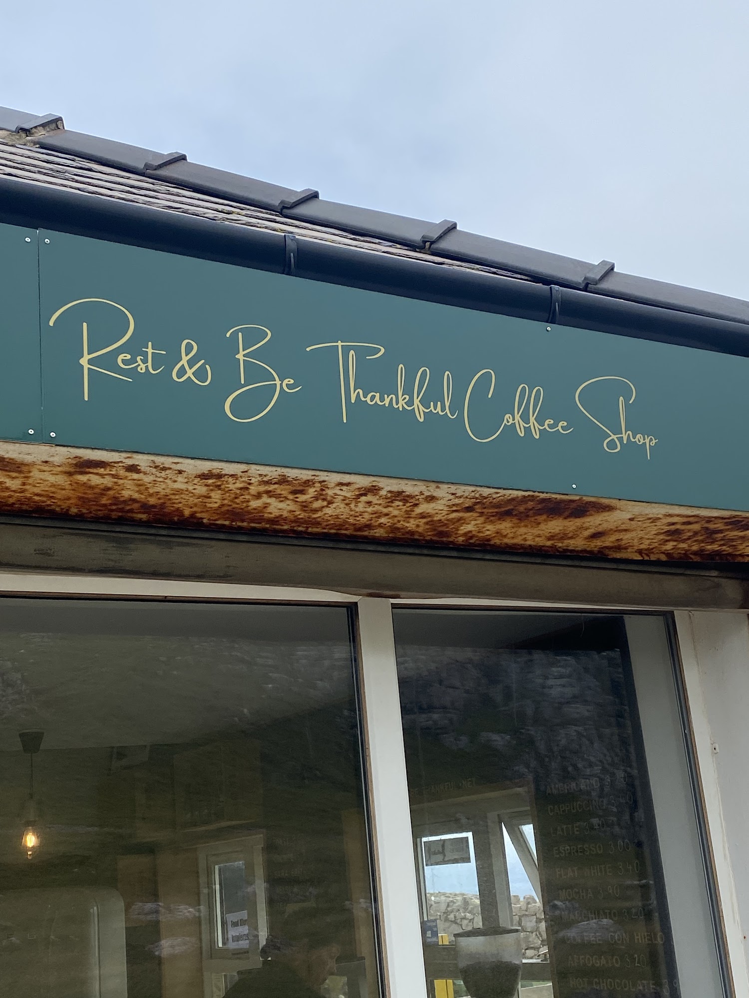 Rest & Be Thankful Menu