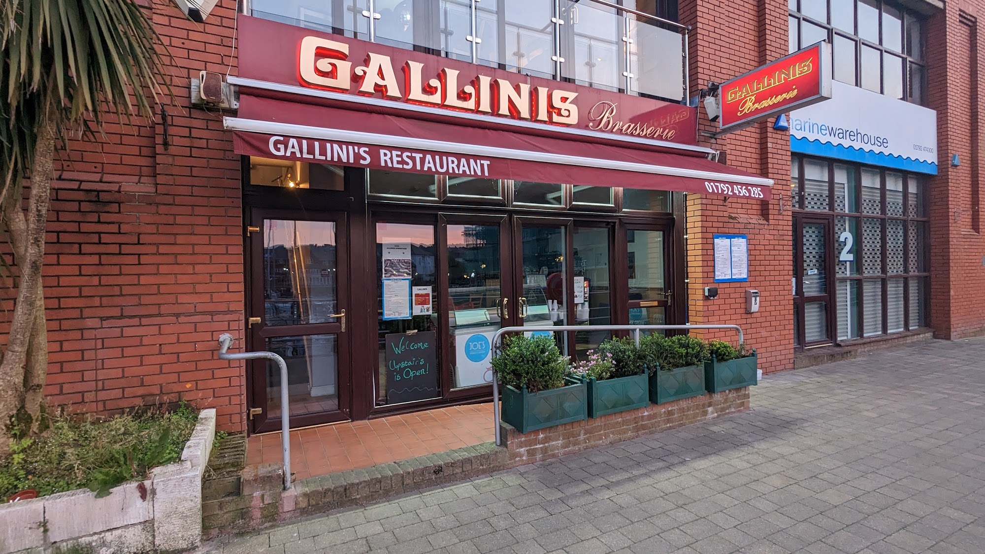 Gallinis Italian Restaurant Unit 3, Fishmarket Quay, Maritime Quarter, Swansea