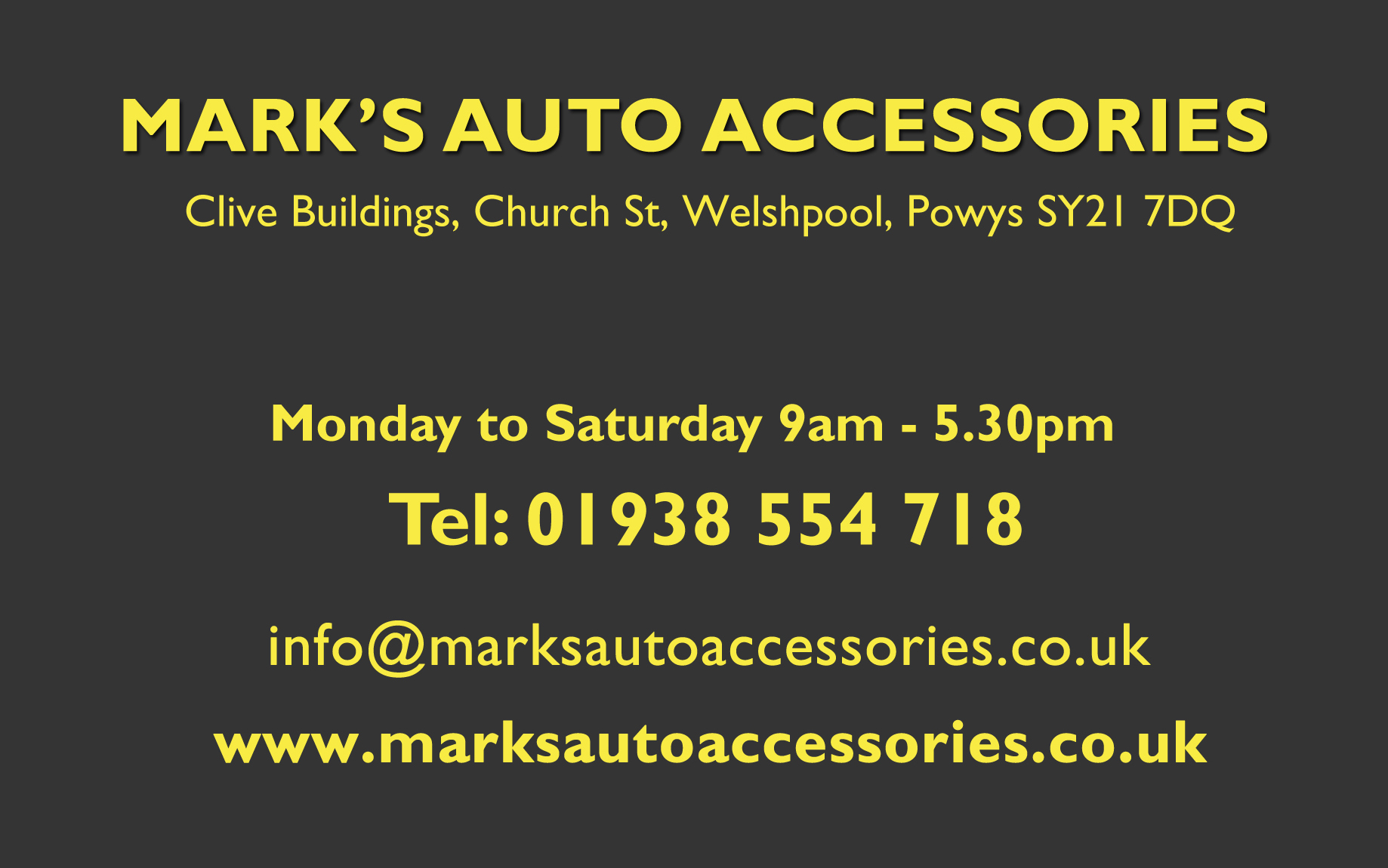 Mark's Auto Accessories Welshpool