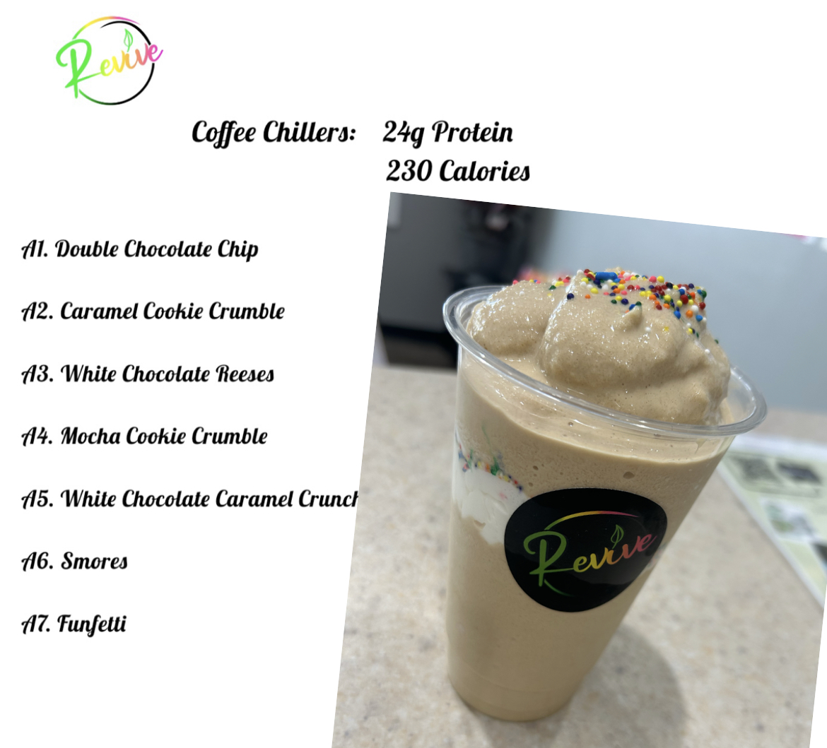 Revive Nutrition Menu