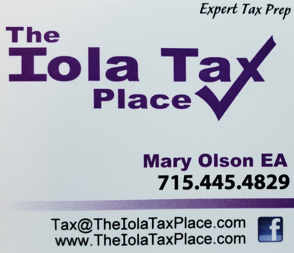 The Iola Tax Place 320 Division St, Iola Wisconsin 54945