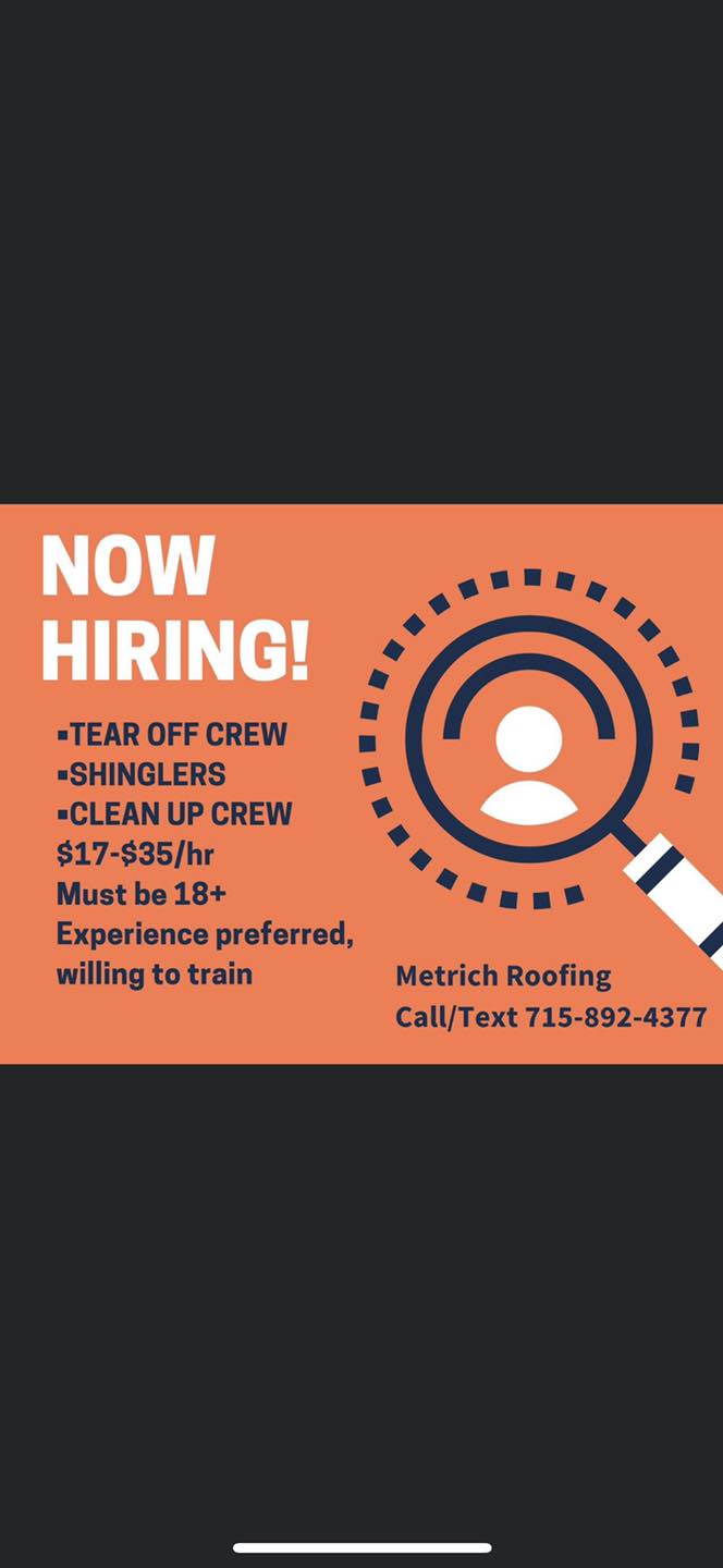 Metrich Roofing 7838 Cameron Dr, Minocqua Wisconsin 54548