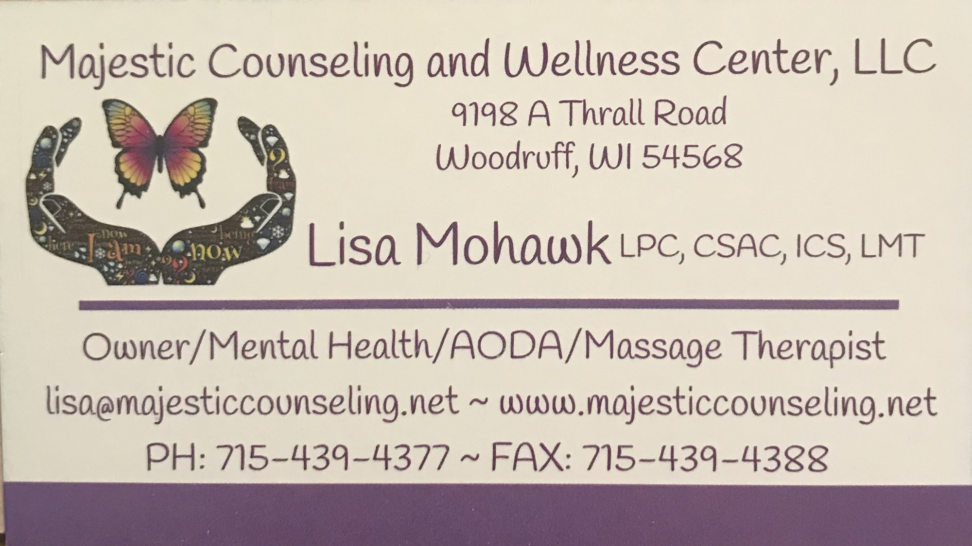 Majestic Wellness Center 9198 A Thrall Rd, Woodruff Wisconsin 54568