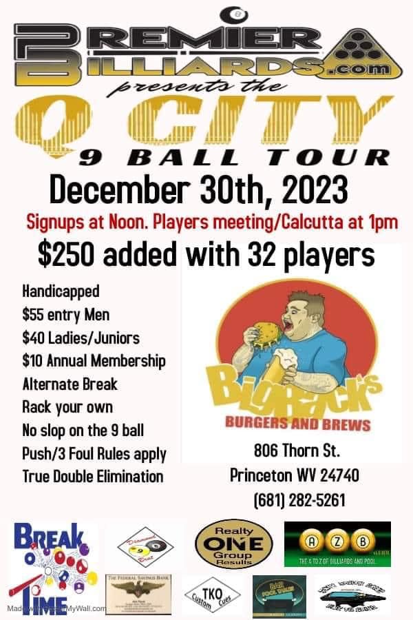Sonny's Billiards & Bistro Menu