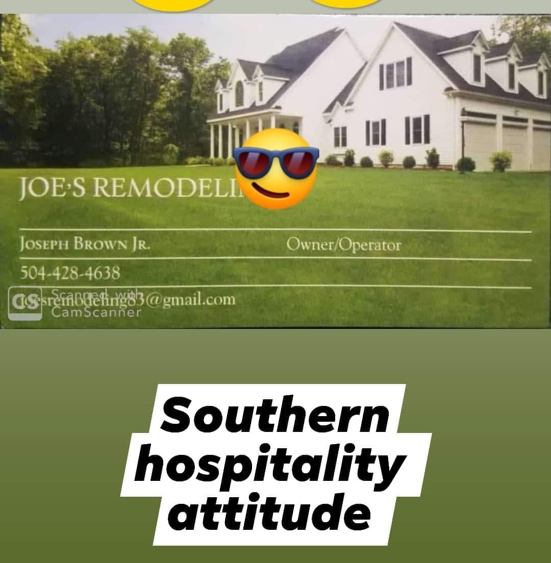 Joe's Remodeling LLC &Southern hospitality Lawn care&services Main St, Weirton West Virginia 26062