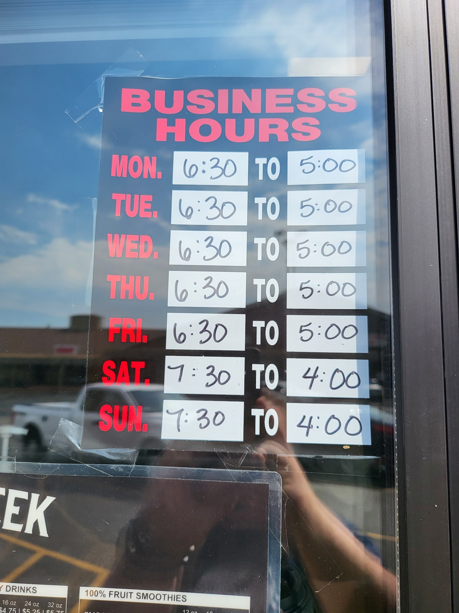 Crooked Creek Coffee Roasters Menu