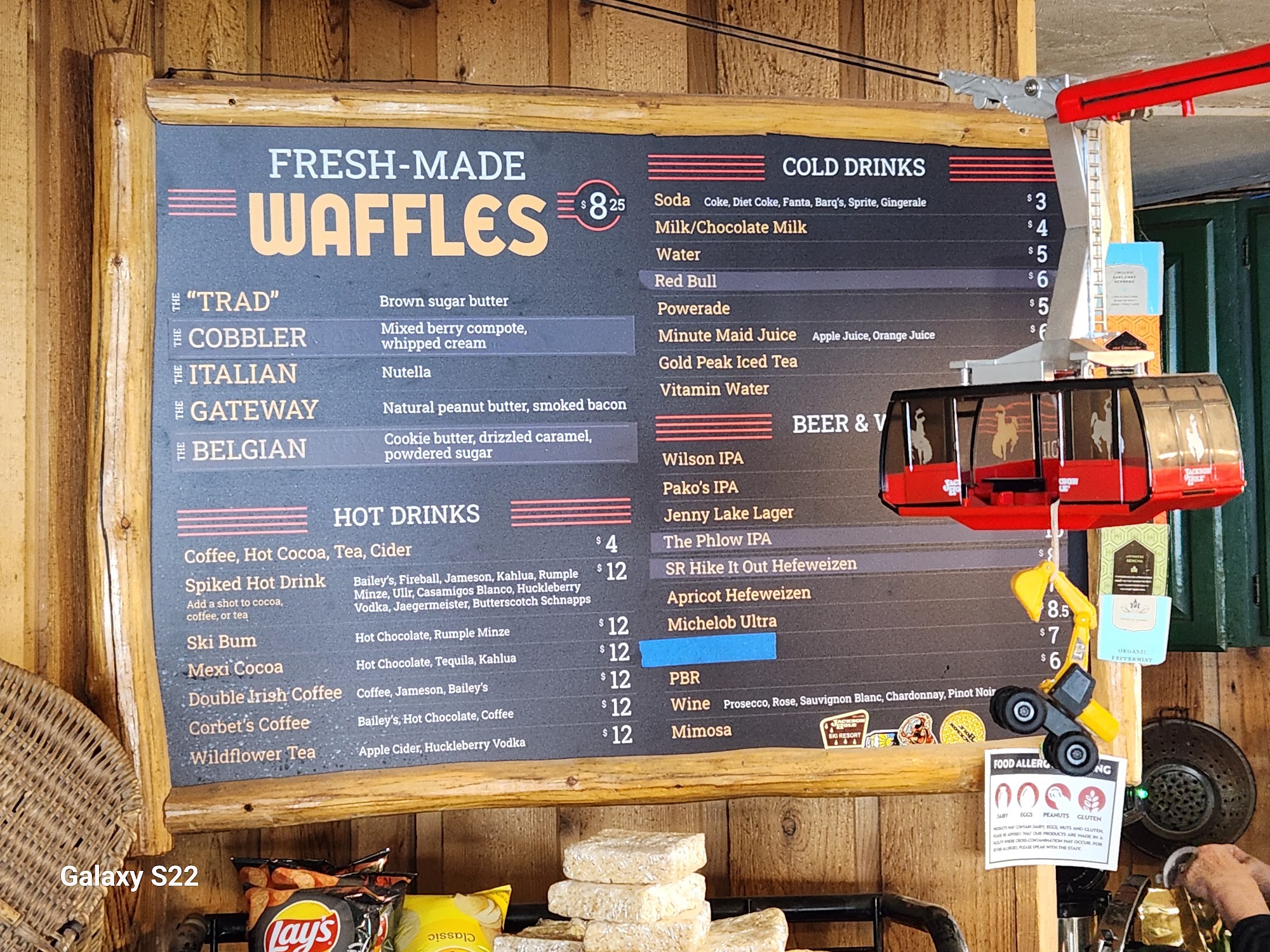 Corbet's Cabin Top of the World Waffles